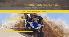 Desktop Screenshot of greatrepairmanuals.com